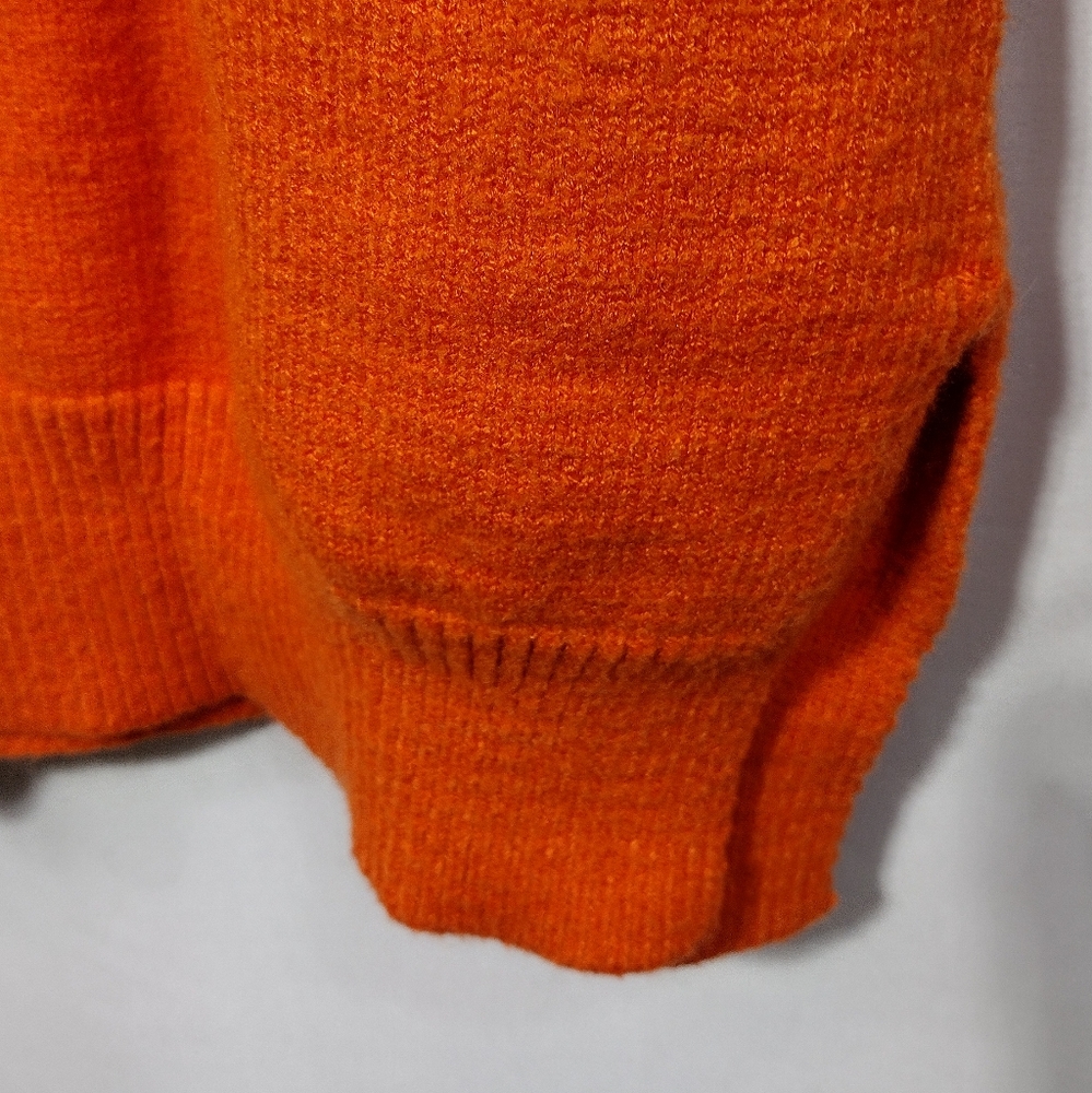 Adika Perfect Mess Turtleneck Sweater Womens M/L Orange Retro 90s Casual Comfy - Picture 4 of 8